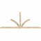 Ekena Millwork Redmond Rough Sawn Timber Gable Bracket, Douglas Fir, 108"W x 63"H x 2"D x 4"F, 14/12 Pitch GBW108X63X0204RED00RDF - alternate 4